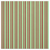 Tissu Lignes de couleur rouge foncé et verte (Échantillon)