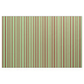 Tissu Lignes de couleur rouge foncé et verte (Fat Quarter)