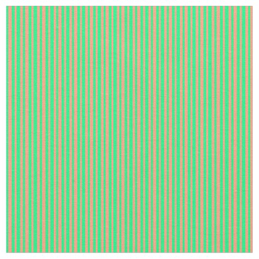 Tissu Lignes de couleur Saumon vert et clair (Fermer)