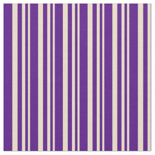 Tissu Lignes de couleur Tan et Indigo