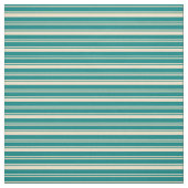 Tissu Lignes de couleur turquoise et Tan (Échantillon)
