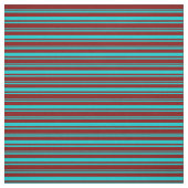 Tissu Lignes de couleur Turquoise foncé et Maroon (Échantillon)