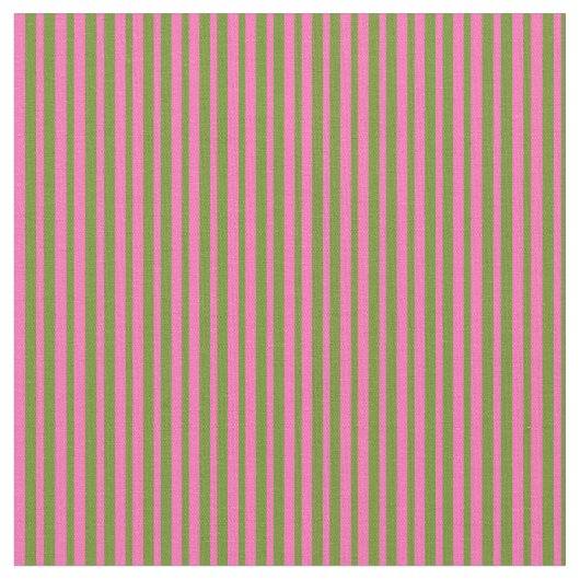 Tissu Lignes de couleur vert et rose chaud (Fermer)