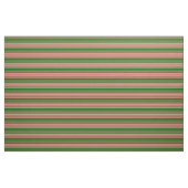 Tissu Lignes de couleur vert foncé et corail clair (Fat Quarter)