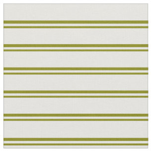 Tissu Lignes de couleur verte et blanche