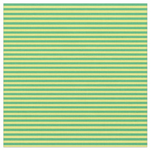 Tissu Lignes de couleur verte et jaune de la mer