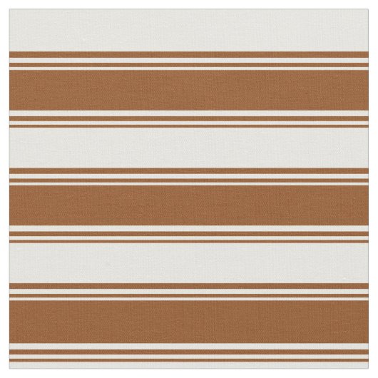 Tissu Lignes de crème Brown et de menthe (Fermer)
