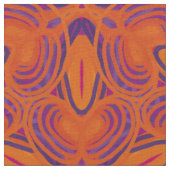 Tissu Lignes de fleurs pourpres orange Kaleidoscope (Détail)