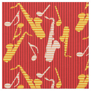 Tissu Lignes de saxophone