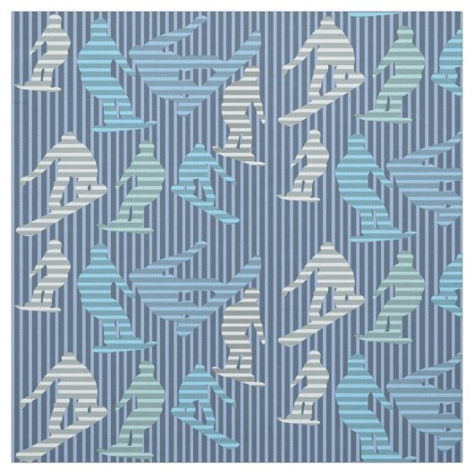 Tissu Lignes de snowboard (Échantillon)