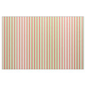 Tissu Lignes de style Noël rouge, blanc, vert (Yard)