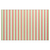 Tissu Lignes de style Noël rouge, blanc, vert (Fat Quarter)