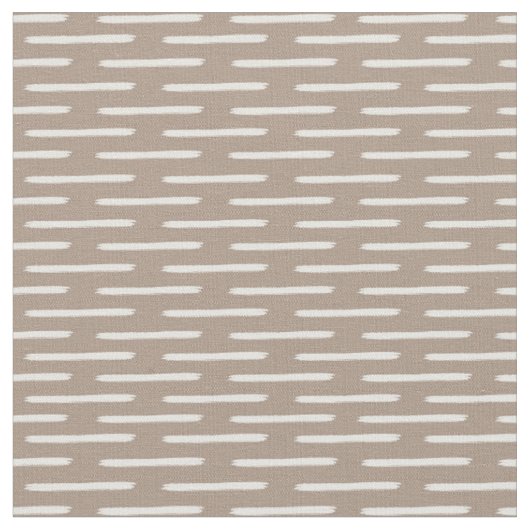 Tissu Lignes d'Ivoire sur Brun Clair (Fermer)
