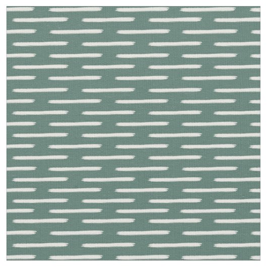 Tissu Lignes d'Ivoire sur Turquoise Gris Foncé (Fermer)