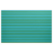 Tissu Lignes en bleu ciel profond et vert foncé (Yard)