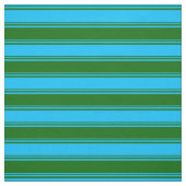 Tissu Lignes en bleu ciel profond et vert foncé (Échantillon)