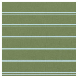 Tissu Lignes en Poudre bleu et en Olive foncé vert