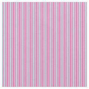 Tissu Lignes en poudre bleu et rose chaud