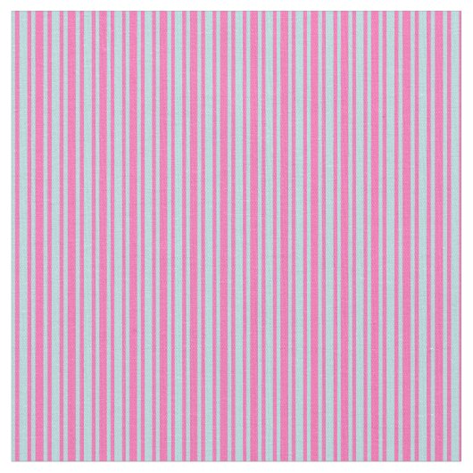 Tissu Lignes en poudre bleu et rose chaud (Fermer)