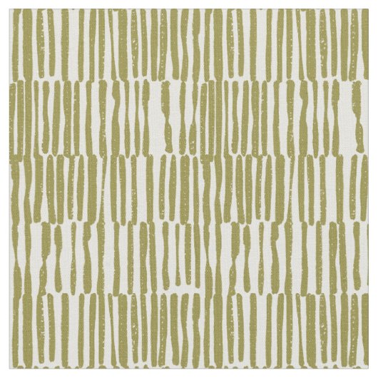 Tissu Lignes géométriques abstraites vert olive unique c (Fermer)