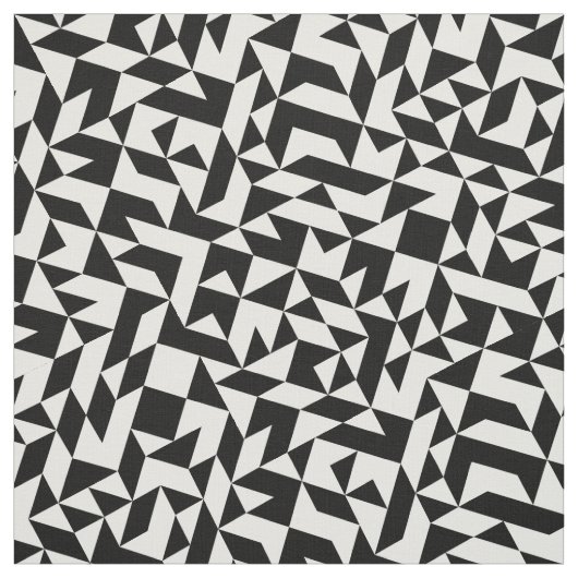 Tissu Lignes géométriques blanches et blanches mignonnes (Échantillon)