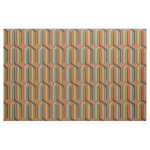 Tissu Lignes géométriques colorées rétro (Yard)