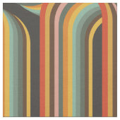 Tissu Lignes géométriques colorées rétro (Fermer)