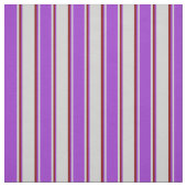 Tissu Lignes gris clair, orchidée foncée et marron (Échantillon)