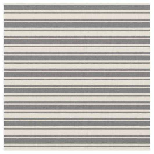 Tissu Lignes gris et bisque (Fermer)
