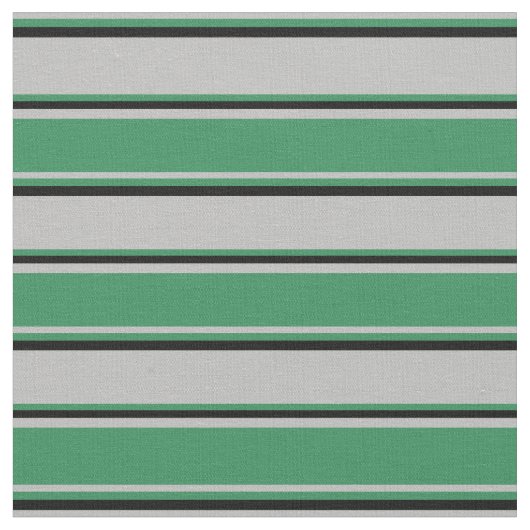 Tissu Lignes Gris, Vert mer et Noir (Fermer)
