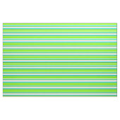 Tissu Lignes Jaune clair, Vert, Vert forestier et Cyan (Fat Quarter)