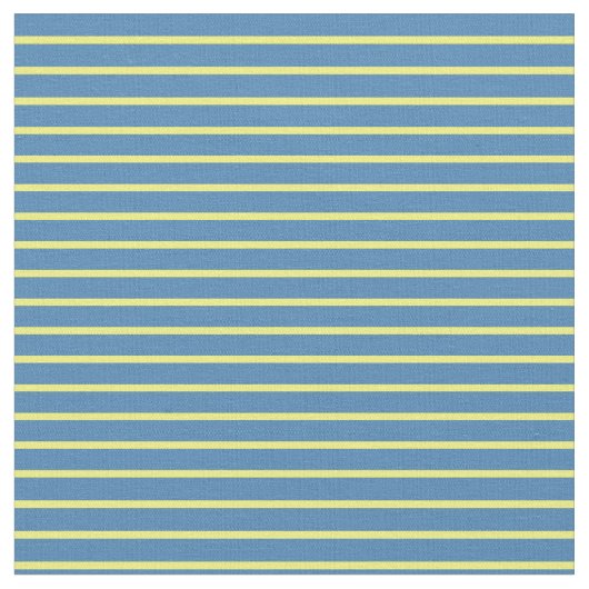 Tissu Lignes jaune et bleu (Fermer)