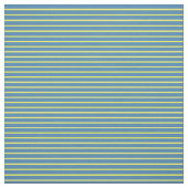 Tissu Lignes jaune et bleu (Échantillon)