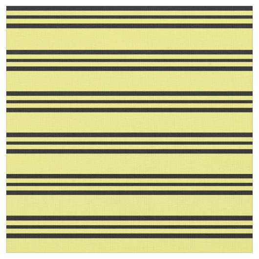 Tissu Lignes jaune et noir (Fermer)