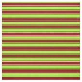 Tissu Lignes marron et vert clair (Échantillon)