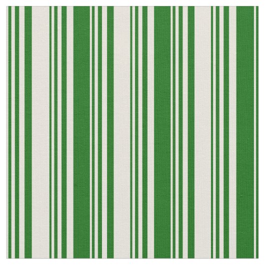 Tissu Lignes/Motif Beige & Vert foncé (Fermer)