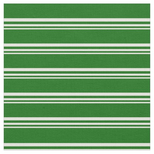 Tissu Lignes/Motif de rayures beige et vert foncé (Fermer)