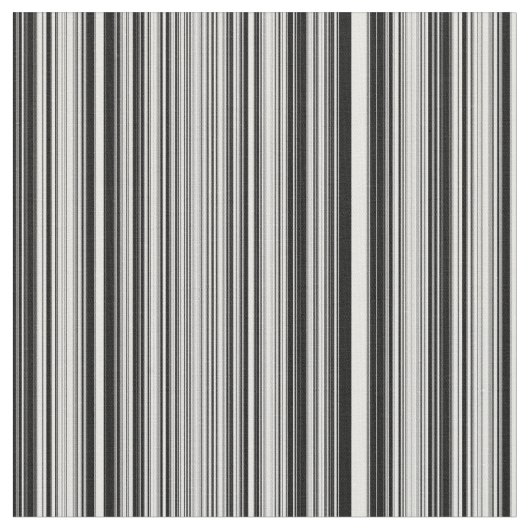 Tissu Lignes noires et blanches (Fermer)