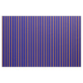 Tissu Lignes orange foncé et bleu foncé (Fat Quarter)