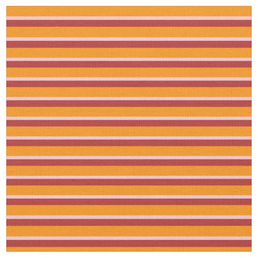 Tissu Lignes orange foncé, rose et rouge (Fermer)