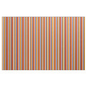 Tissu Lignes orange, rouge, tan, blanc et bleu (Fat Quarter)