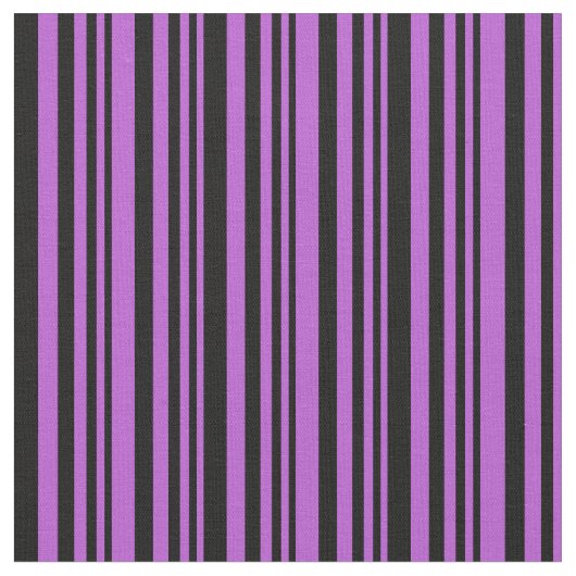 Tissu Lignes orchidées et noires (Fermer)