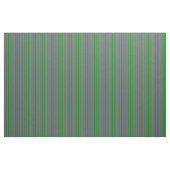 Tissu Lignes orchidées et vert (Yard)