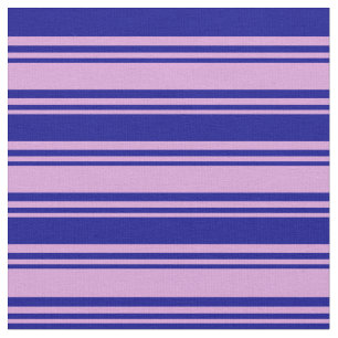 Tissu Lignes Plum et Bleu foncé
