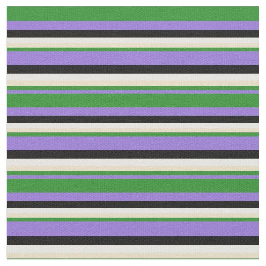 Tissu Lignes pourpres, vert forêt, bronzage, blanc et no (Fermer)