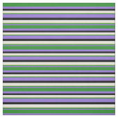 Tissu Lignes pourpres, vert forêt, bronzage, blanc et no (Échantillon)