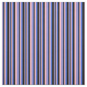 Tissu Lignes rose clair, bleu royal et noir (Échantillon)