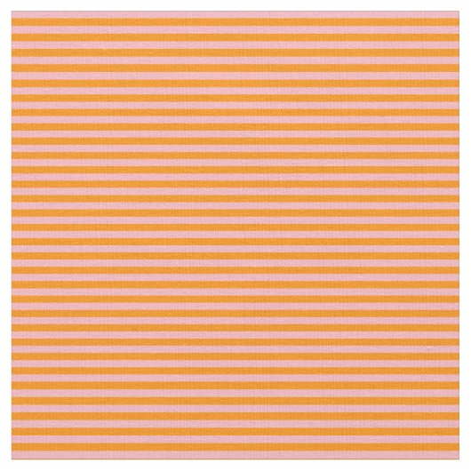 Tissu Lignes rose clair et orange foncé (Fermer)