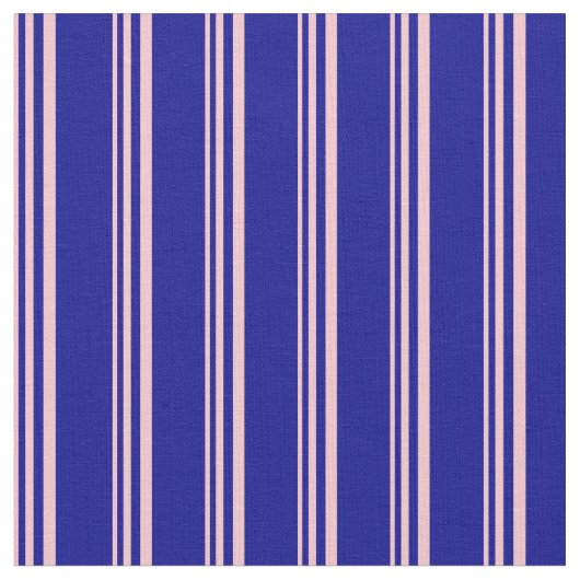 Tissu Lignes rose et bleu foncé (Fermer)