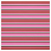Tissu Lignes roses, rouges, noires et blanches (Échantillon)
